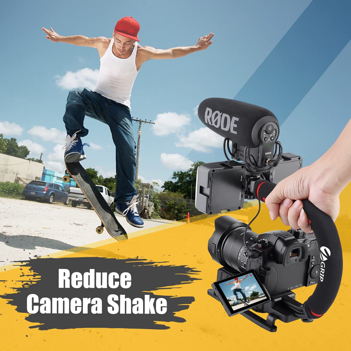 Estabilizador Portátil Universal – Compatible con Cámaras de Acción, Videocámaras y Smartphones